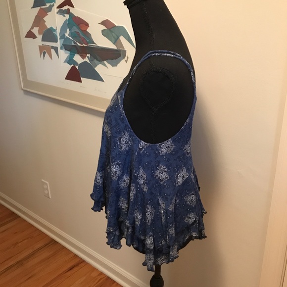 Free People handkerchief hemline tank top Size S - Picture 5 of 8